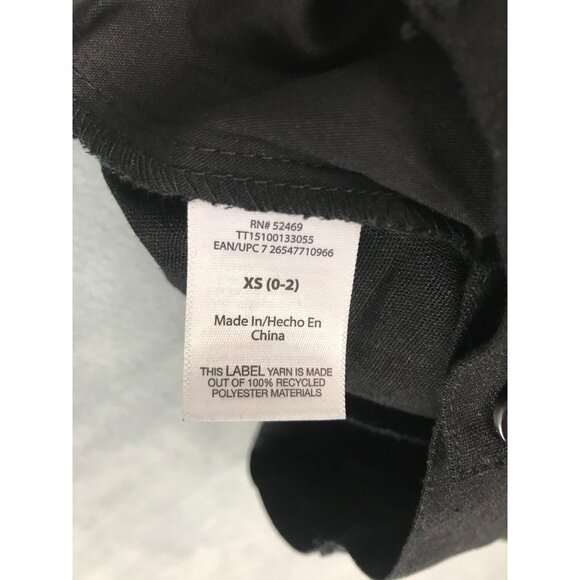 Time & Tru Linen Blend Shorts Womens XS Black With Pockets - Picture 4 of 8